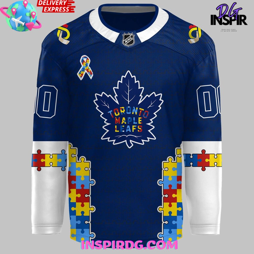 Toronto Maple Leafs Autism Awareness Night 2025 Hockey Jersey - Image 2