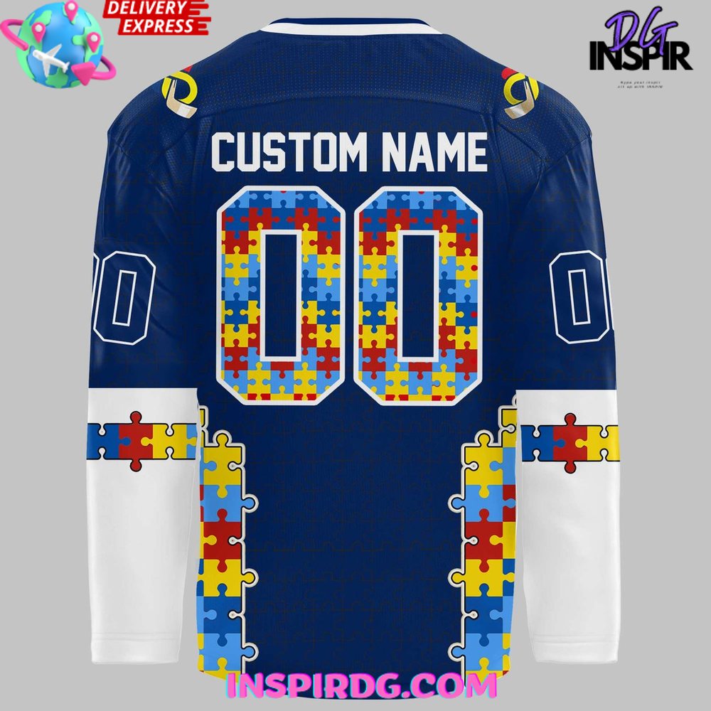 Toronto Maple Leafs Autism Awareness Night 2025 Hockey Jersey - Image 3