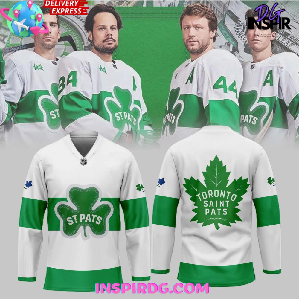 Toronto Maple Leafs Saint Patricks Day 2024 Hockey Jersey