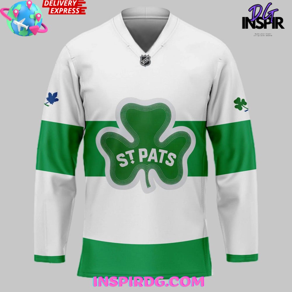 Toronto Maple Leafs Saint Patricks Day 2024 Hockey Jersey - Image 2