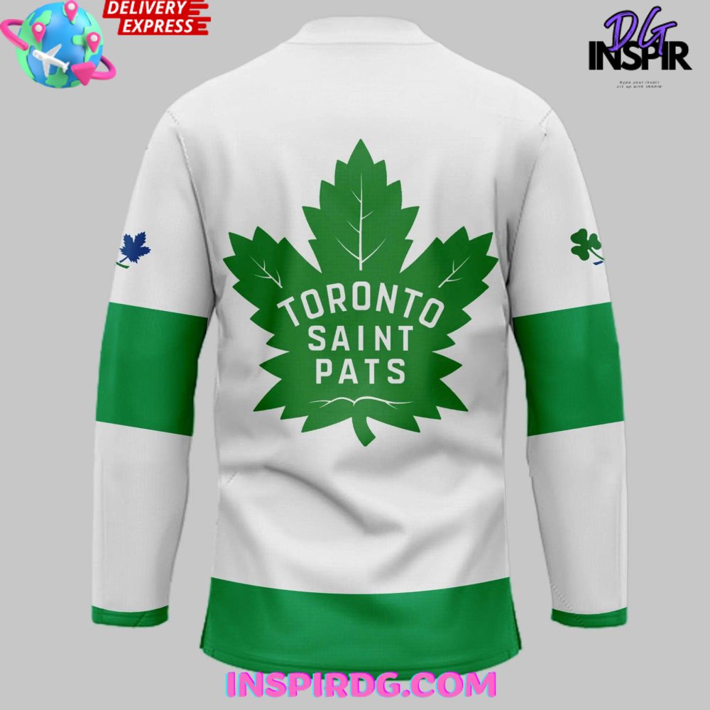 Toronto Maple Leafs Saint Patricks Day 2024 Hockey Jersey - Image 3
