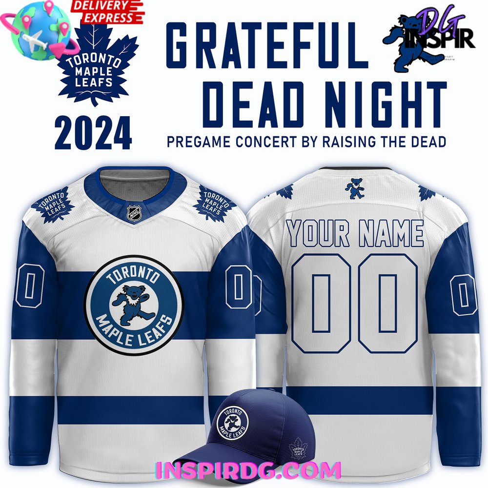 Toronto Maple Leafs X Grateful Dead Night 2024 Hockey Jersey