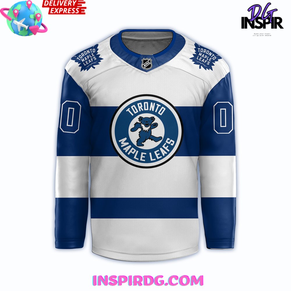 Toronto Maple Leafs X Grateful Dead Night 2024 Hockey Jersey - Image 2