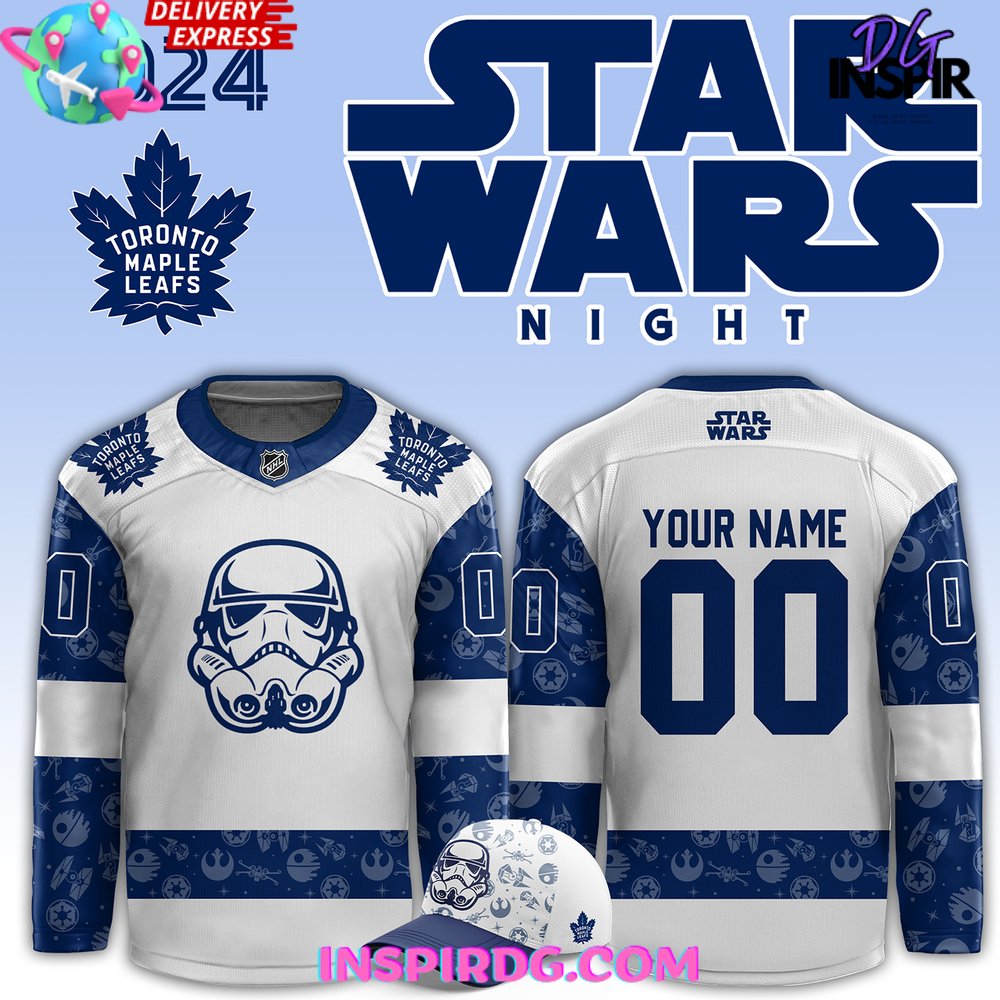Toronto Maple Leafs X Star Wars Night 2024 Custom Hockey Jersey