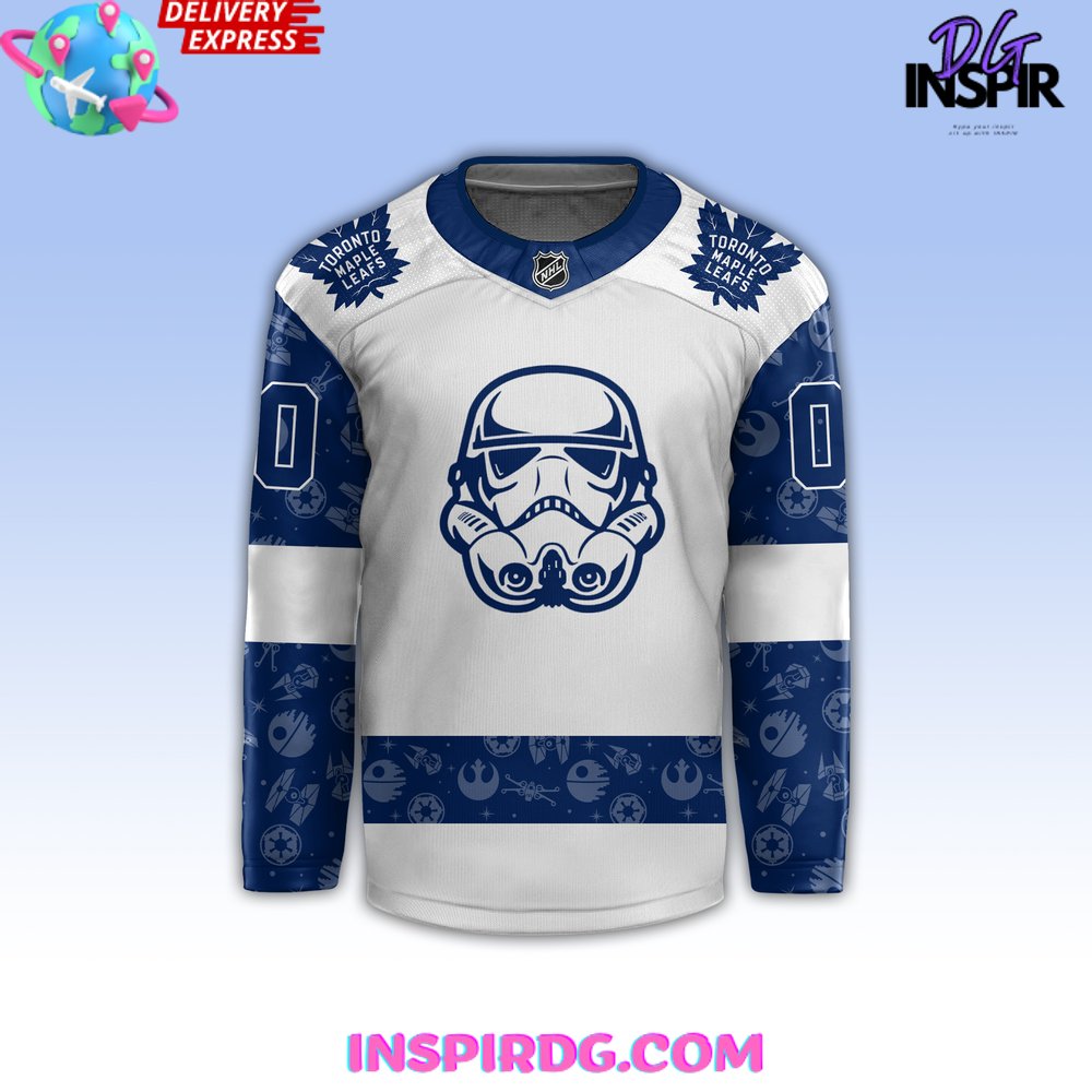Toronto Maple Leafs X Star Wars Night 2024 Custom Hockey Jersey - Image 2