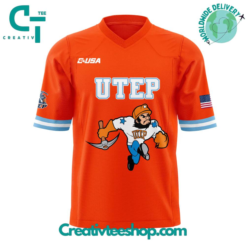 Utep Miners Football Homecoming Threads Football Jersey - Image 2