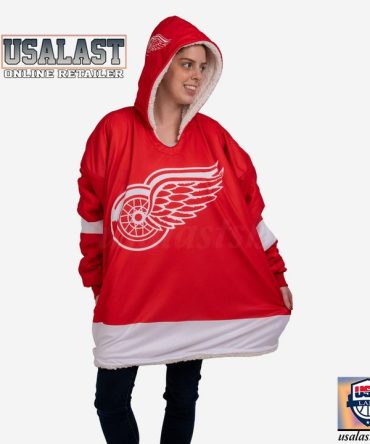 Nhl Detroit Red Wings Snuggy Blanket Hoodies