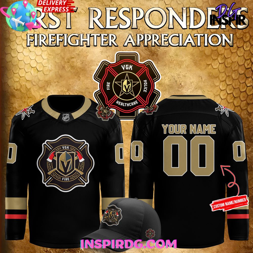 Vegas Golden Knights Firefighter Appreciation Night 2024 Hockey Jersey