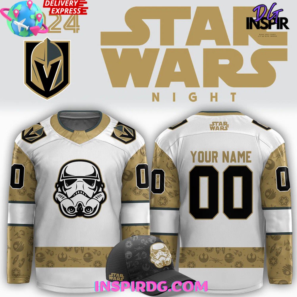 Vegas Golden Knights X Star Wars Night 2024 Custom Hockey Jersey