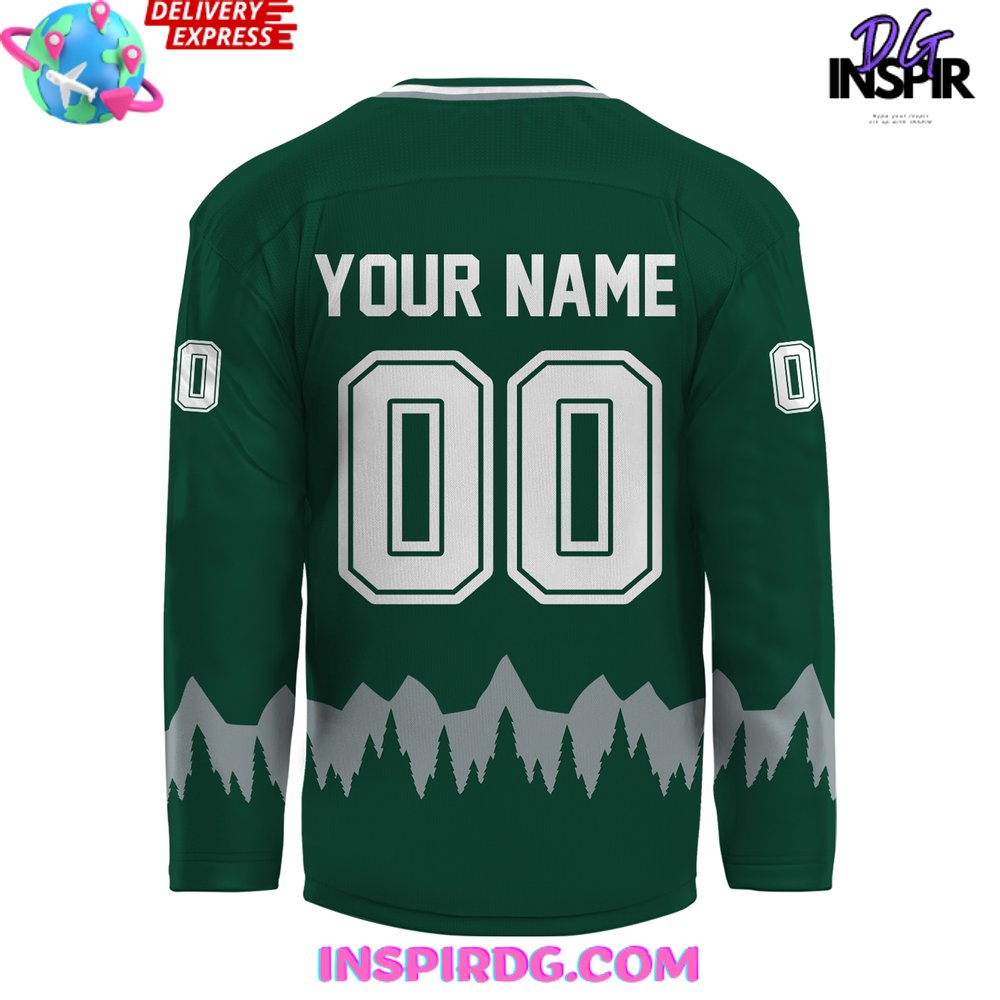 Whl Everett Silvertips Ccm 2024 Green Hockey Jersey - Image 3
