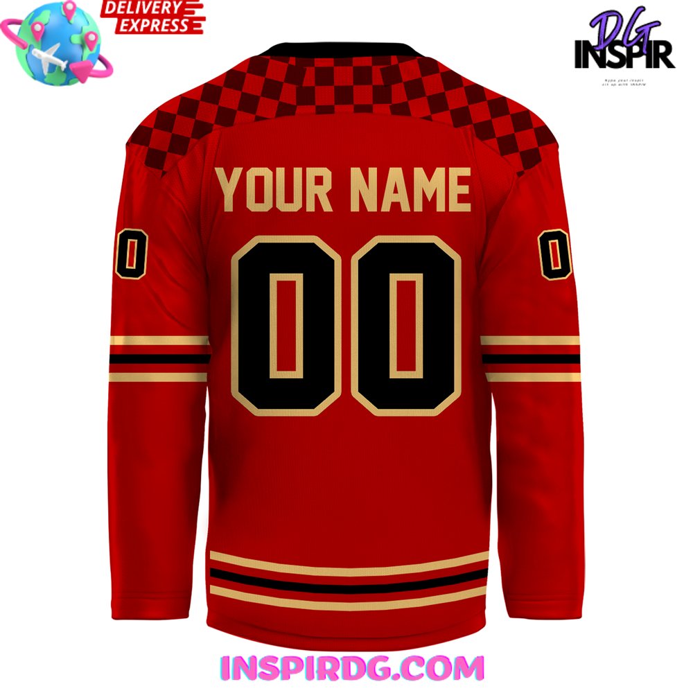 Whl Prince George Cougars Ccm 2024 Red Hockey Jersey - Image 3