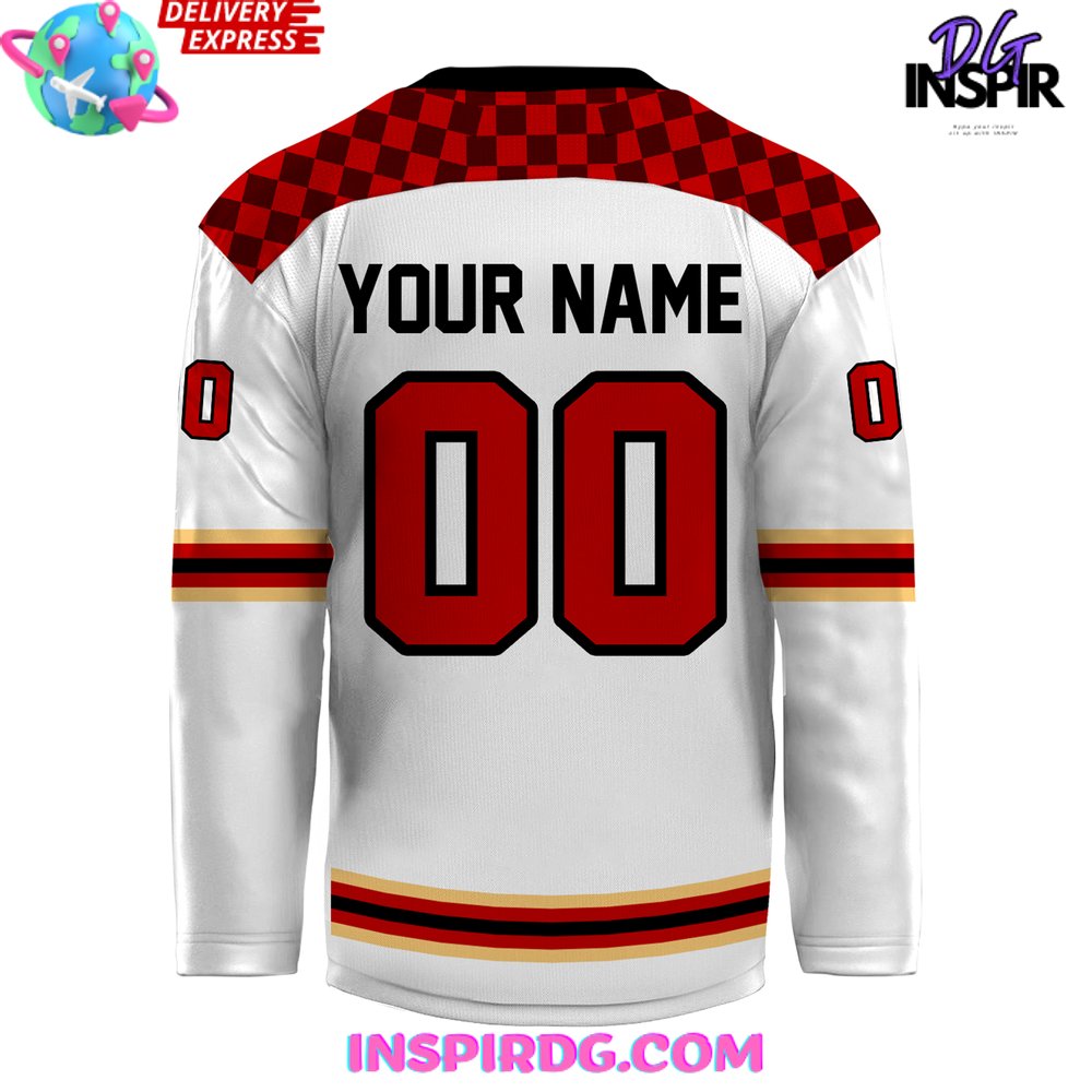 Whl Prince George Cougars Ccm 2024 White Hockey Jersey - Image 3