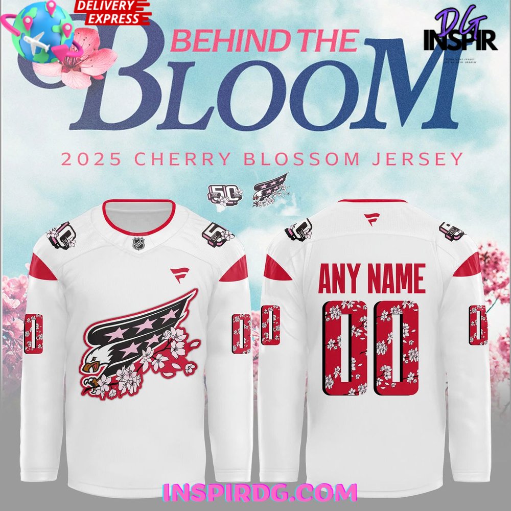 Washington Capitals Cherry Blossom 2025 Red Hockey Jersey
