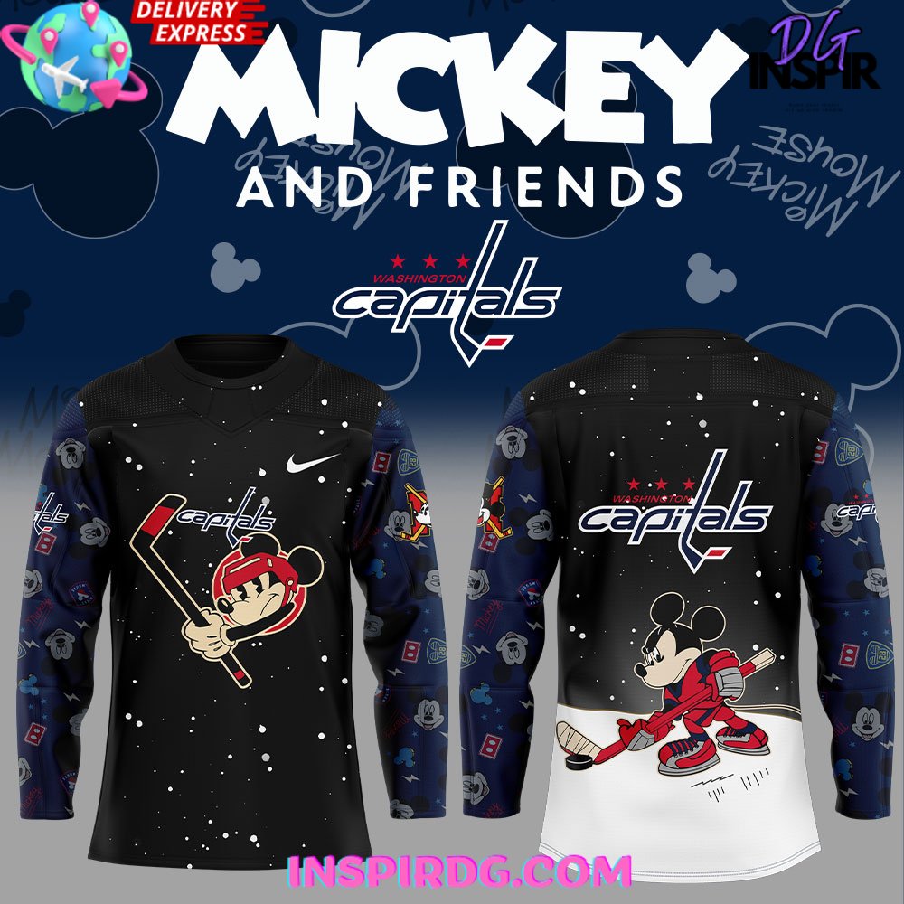 Washington Capitals Mickey & Friends Special Hockey Jersey