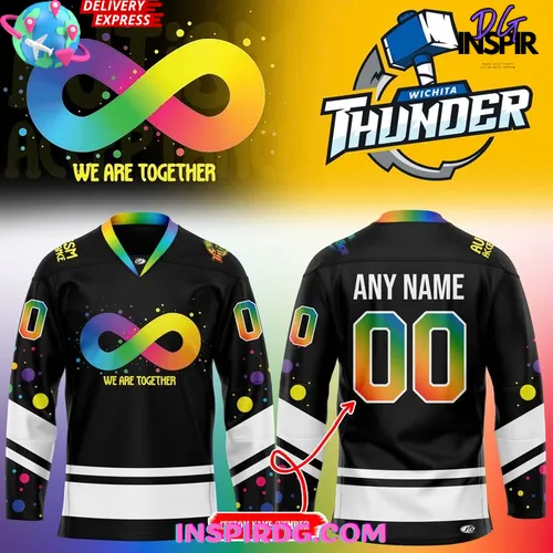 Wichita Thunder 2025 Autism Awareness Hockey Jersey