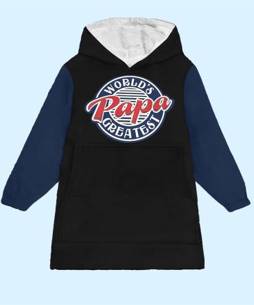 World Greatest Papa Blanket Hoodie