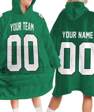 Custom your team name sport NFL Inspired Football Unisex Blanket Hoodie