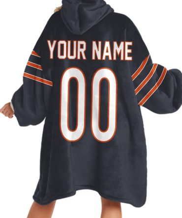 Custom Your Team Name Sport Football NFL Inspired Football Unisex Blanket Hoodie