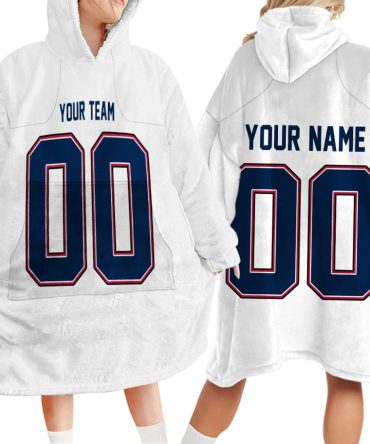 Custom your team name sport NFL Inspired Football Unisex Blanket Hoodie