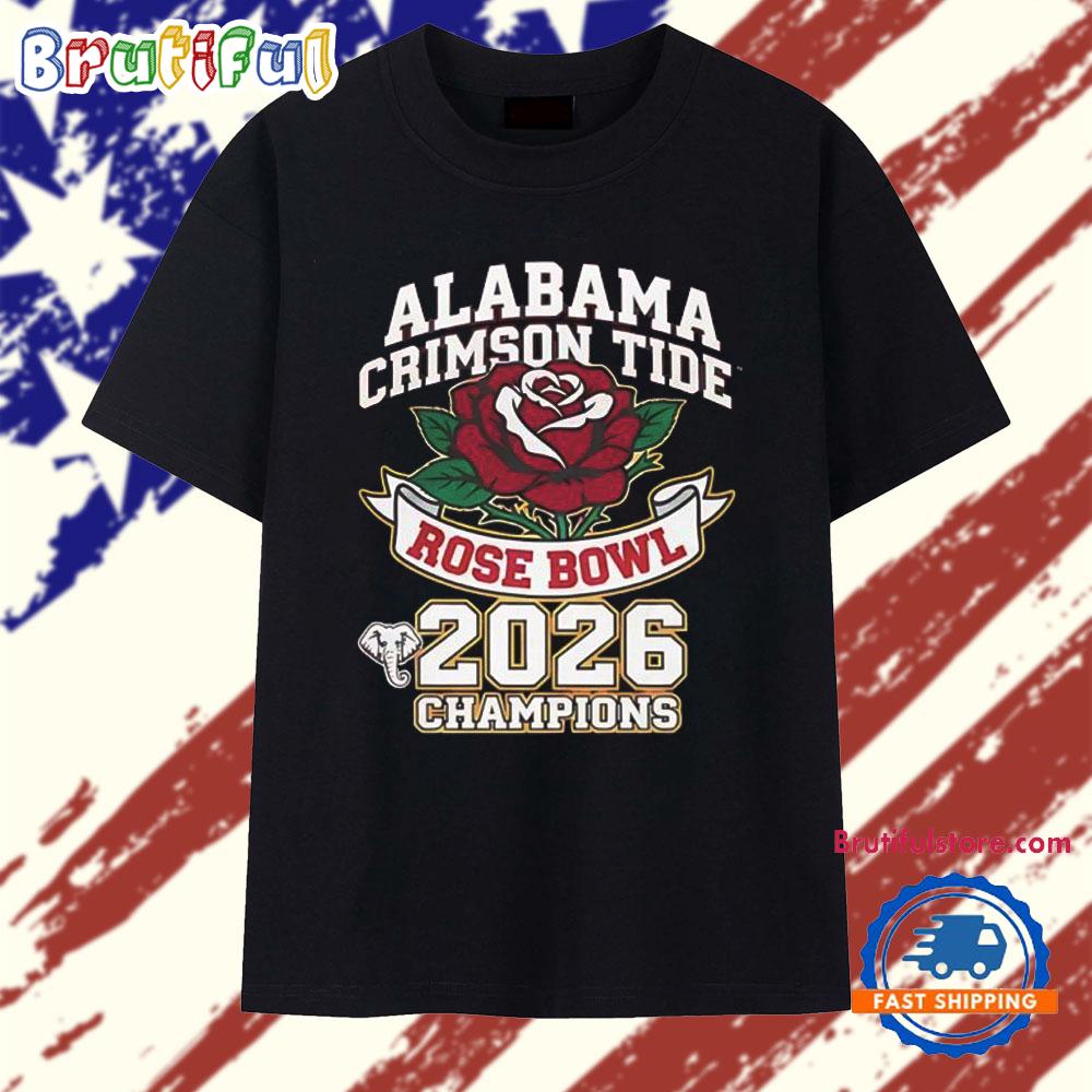 Alabama Crimson Tide Rose Bowl Champions 2026 T Shirt