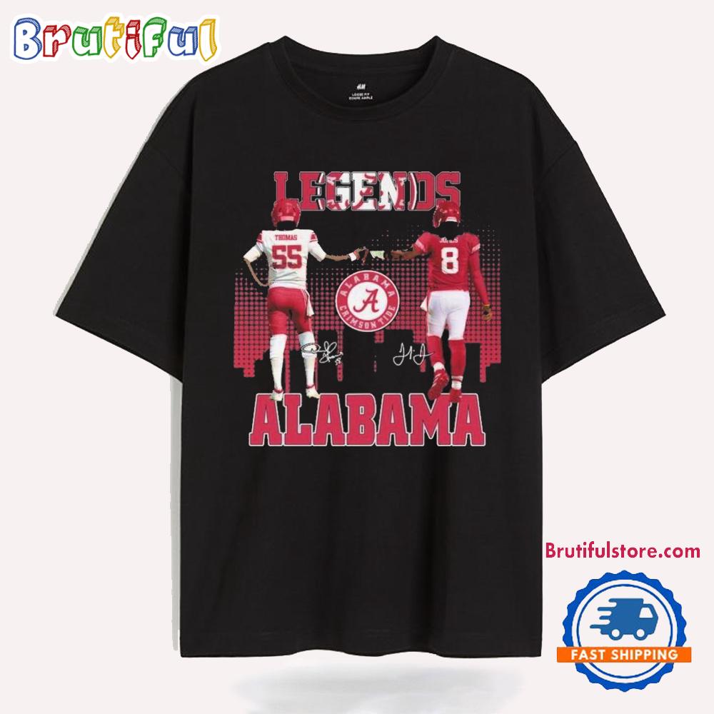 Alabama Crimson Tide The Legends Derrick Thomas Julio Jones T Shirt