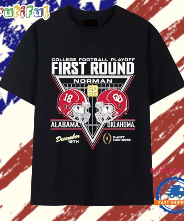 Alabama Crimson Tide Vs Oklahoma Sooners 2025 Cfp First Round Norman T Shirt