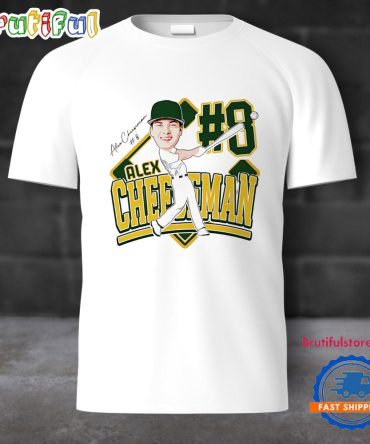 Alex Cheeseman Uab Baseball Caricature ’25 T Shirt
