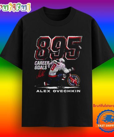Alex Ovechkin Washington Capitals 895 Career Goals Grunge Shirt