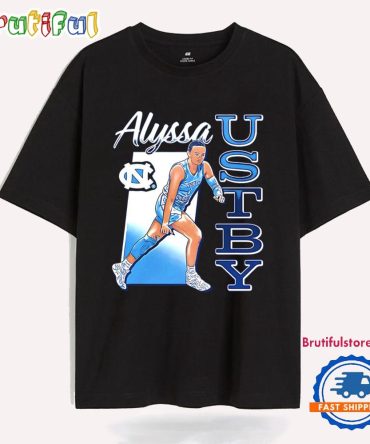 Alyssa Ustby North Carolina Tar Heels Caricature T Shirt