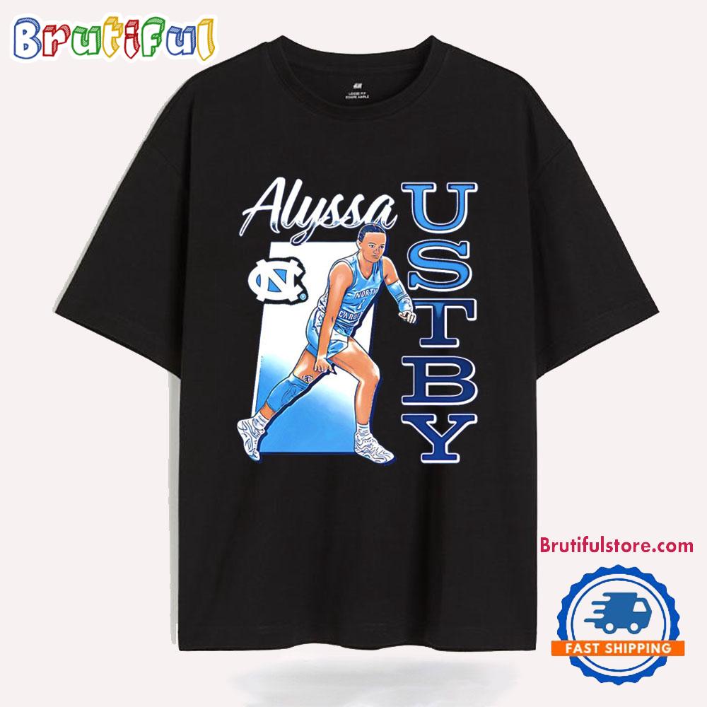 Alyssa Ustby North Carolina Tar Heels Caricature T Shirt