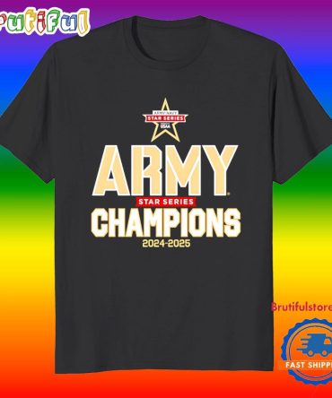 Army Black Knights 2025 Star Series Champions T Shirt