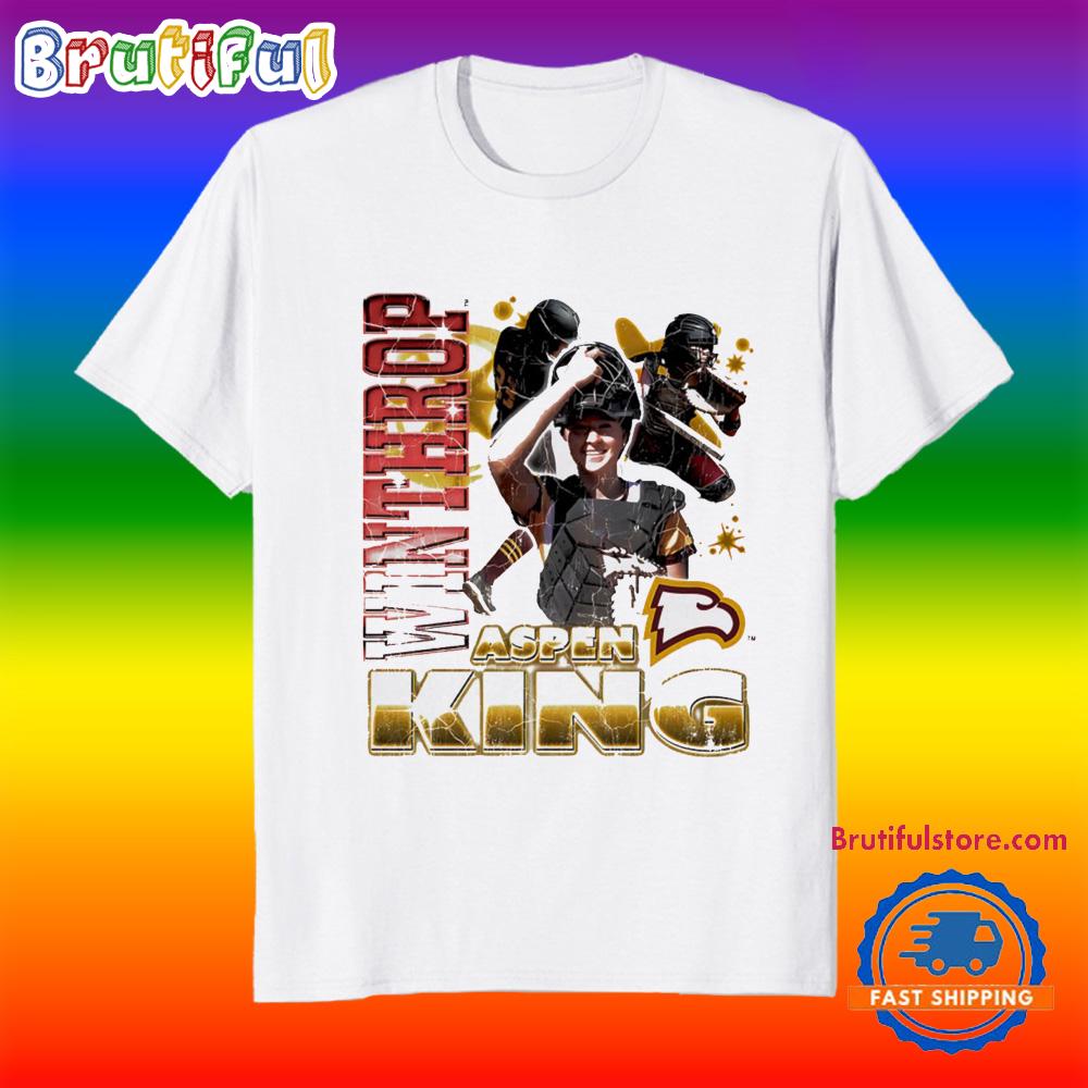 Aspen King Winthrop Softball Player Collage T Shirt