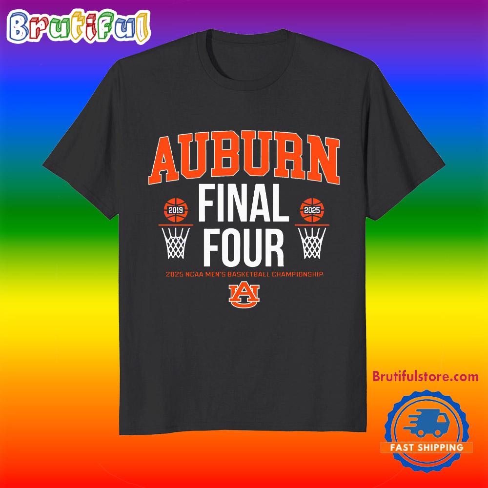 Auburn Tigers Basketball All Time Final Fours T Shirt
