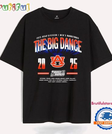 Auburn Tigers Men’S Basketball 2025 The Big Dance T Shirt