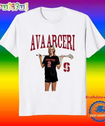 Ava Arceri Stanford Cardinal Lacrosse Illustrated T Shirt