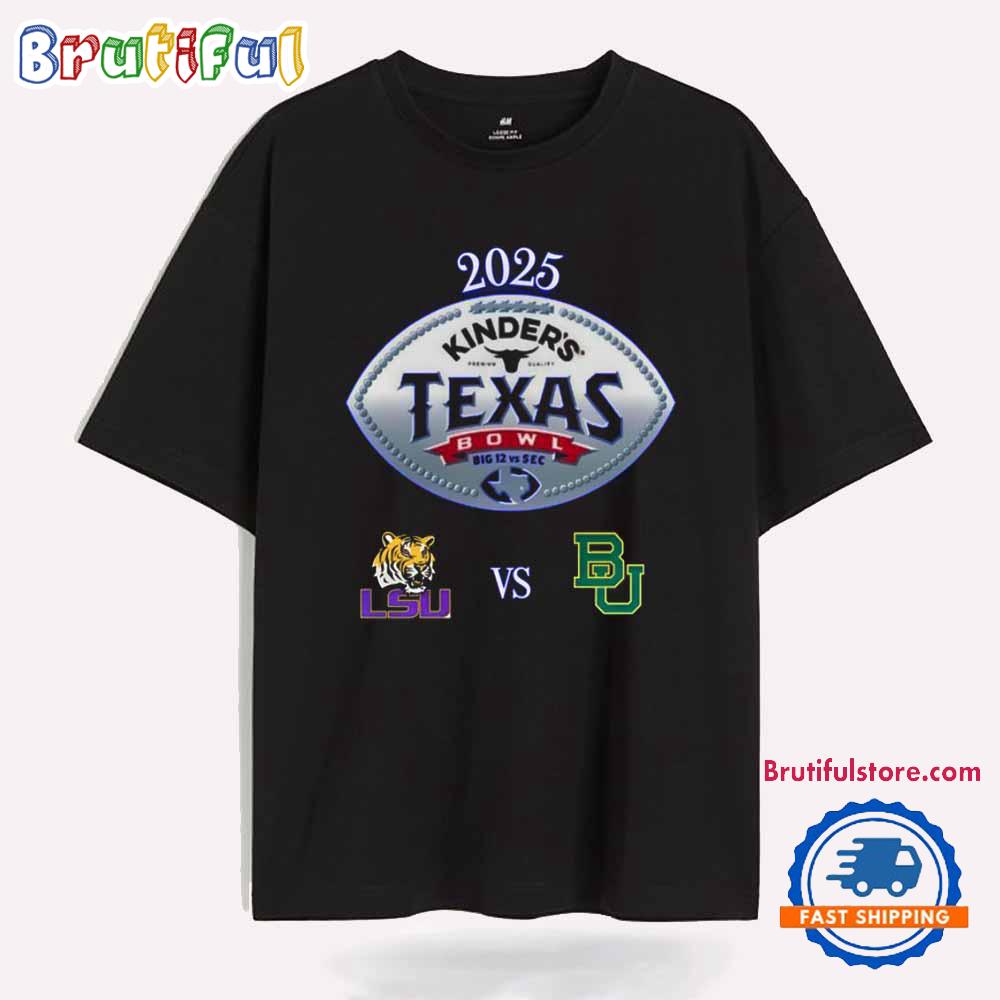 Baylor Bears Vs. Lsu Tigers 2025 Texas Bowl T Shirt