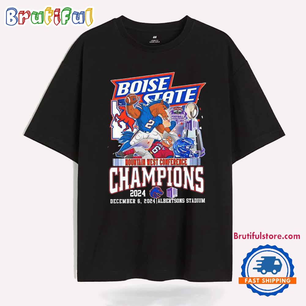 Boise State Broncos 2024 Mountain West Conference Champions T Shirt