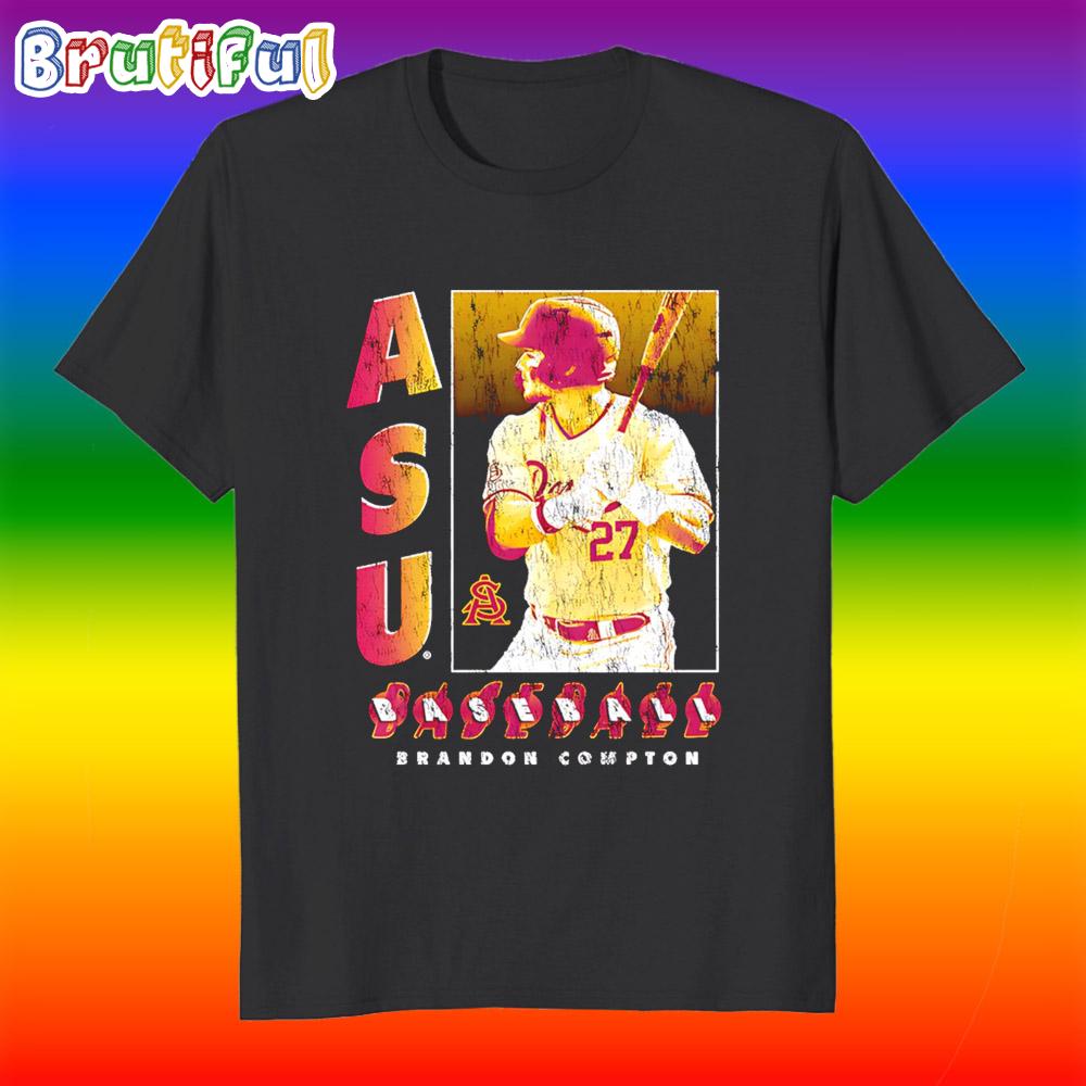 Brandon Compton Arizona State Baseball Box T Shirt