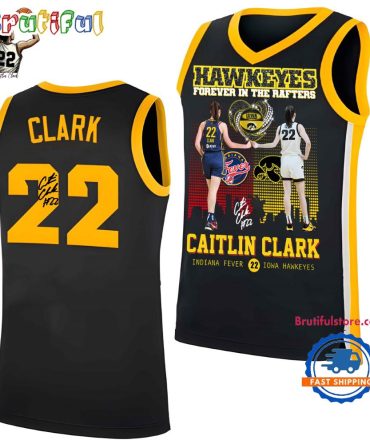 Caitlin Clark 22 Indiana Fever Iowa Hawkeyes 2025 Basketball Jersey