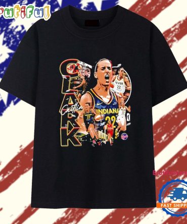 Caitlin Clark Indiana Fever Player Collage Signature T Shirt