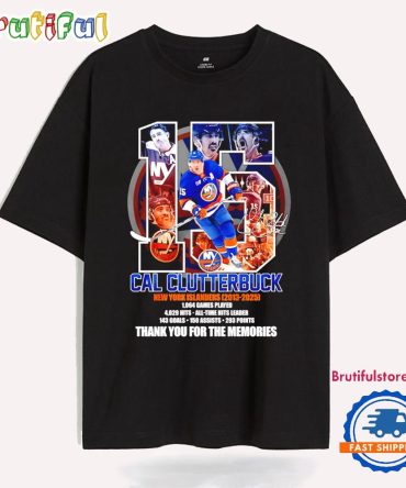 Cal Clutterbuck No 15 New York Islanders 2013 2025 Thank You T Shirt