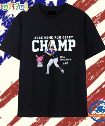 Cal Raleigh 2025 Home Run Derby Champ Signature T Shirt