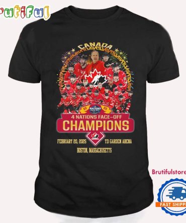 Canada Hockey 2025 4 Nations Face-off Champions Limited T Shirt