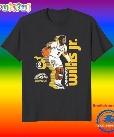 Chansey Willis Jr Western Michigan Broncos Nil Caricature Shirts