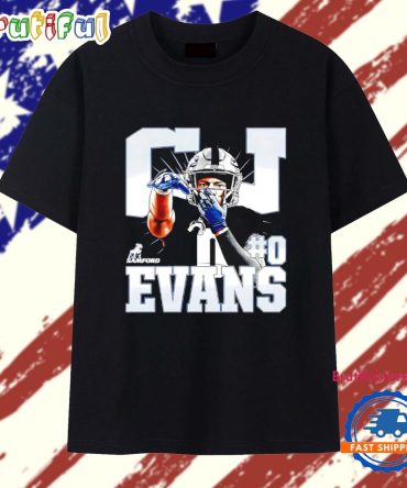 Cj Evans Samford Football Graphic T Shirt