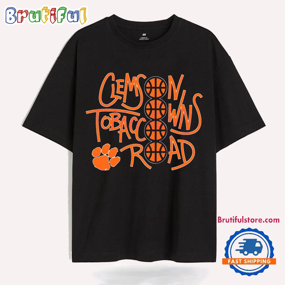 Clemson Owns Tobacco Road Clemson Tigers Mens Basketball T Shirts