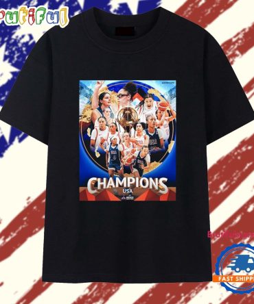 Congrats Usa Women’S Basketball Named To Champions 2025 Fiba Women Ameri Cup T Shirt