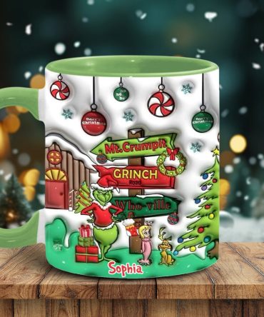 Ho Ho Ho - Personalized Stole Christmas Accent Mug