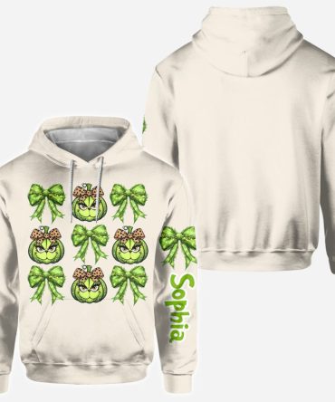 Feeling Extra Grinchy Today - Personalized Stole Christmas All Over Shirt