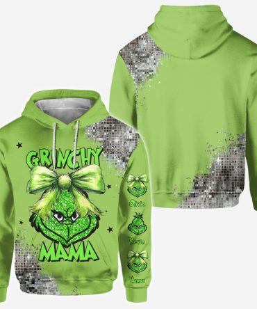 Grinchy Mama - Personalized Stole Christmas All Over Shirt